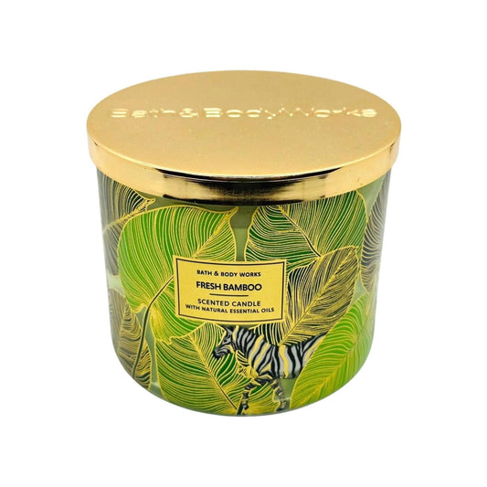 Bath & Body Works Fresh Bamboo 3-Wick Candle (White Barn) 