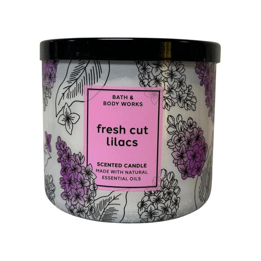 Bath & Body Works Fresh Cut Lilacs Scented 3-Wick Candle 