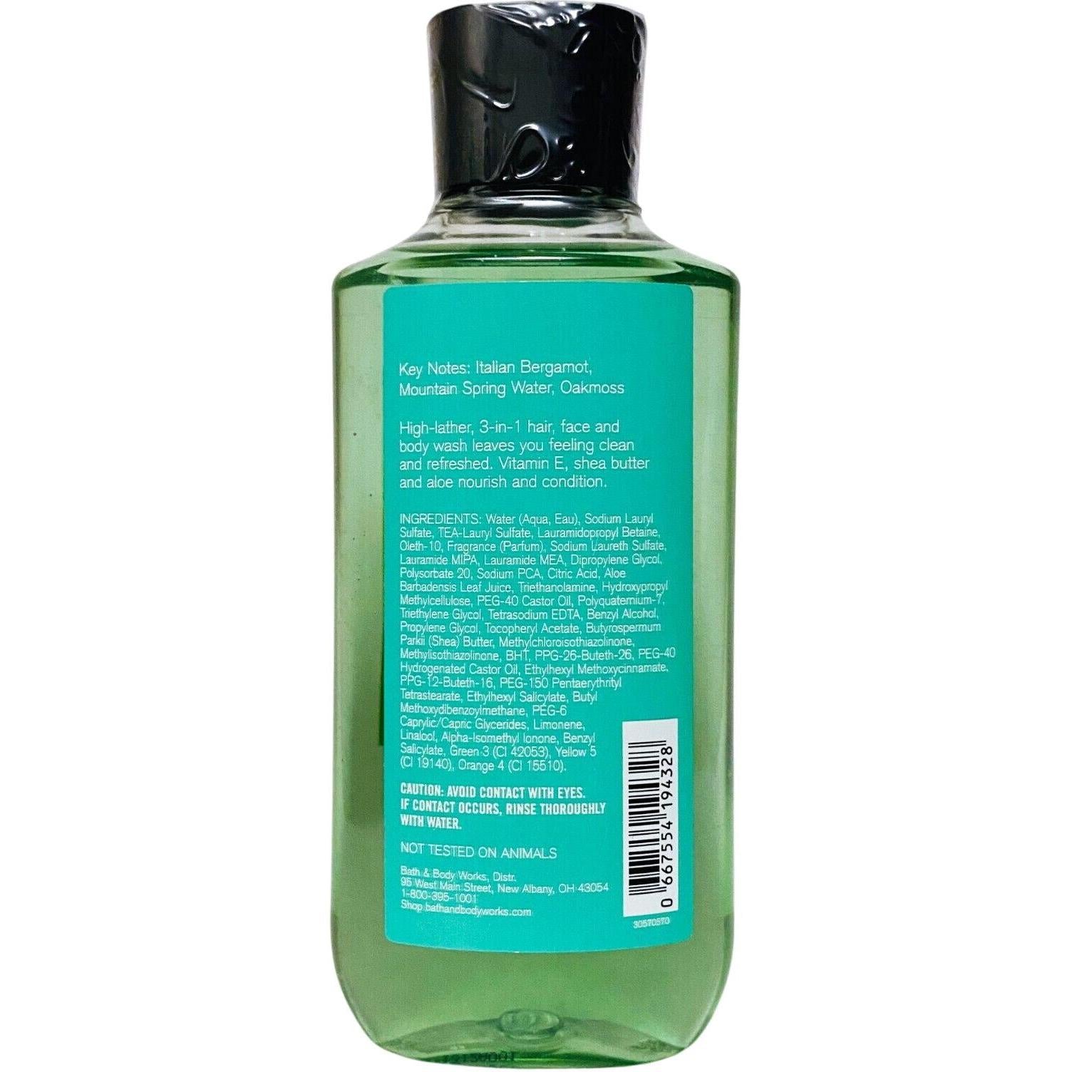 Bath & Body Works Freshwater 3-In-1 Hair, Face & Body Wash (Men's Collection) 