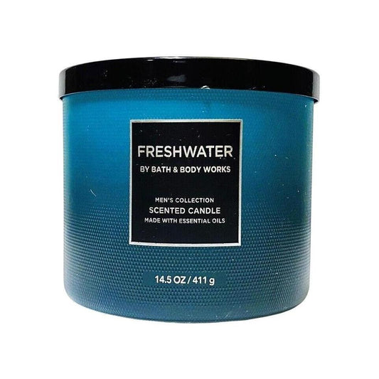 Bath & Body Works Freshwater 3-Wick Scented Candle (Men's Collection) 