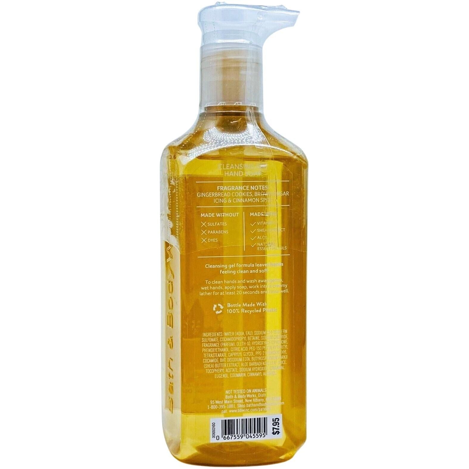 Bath & Body Works Gingerbread Bakery Cleansing Gel Hand Soap 