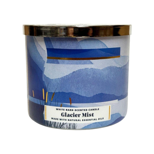 Bath & Body Works Glacier Mist 3-Wick Candle (White Barn) 