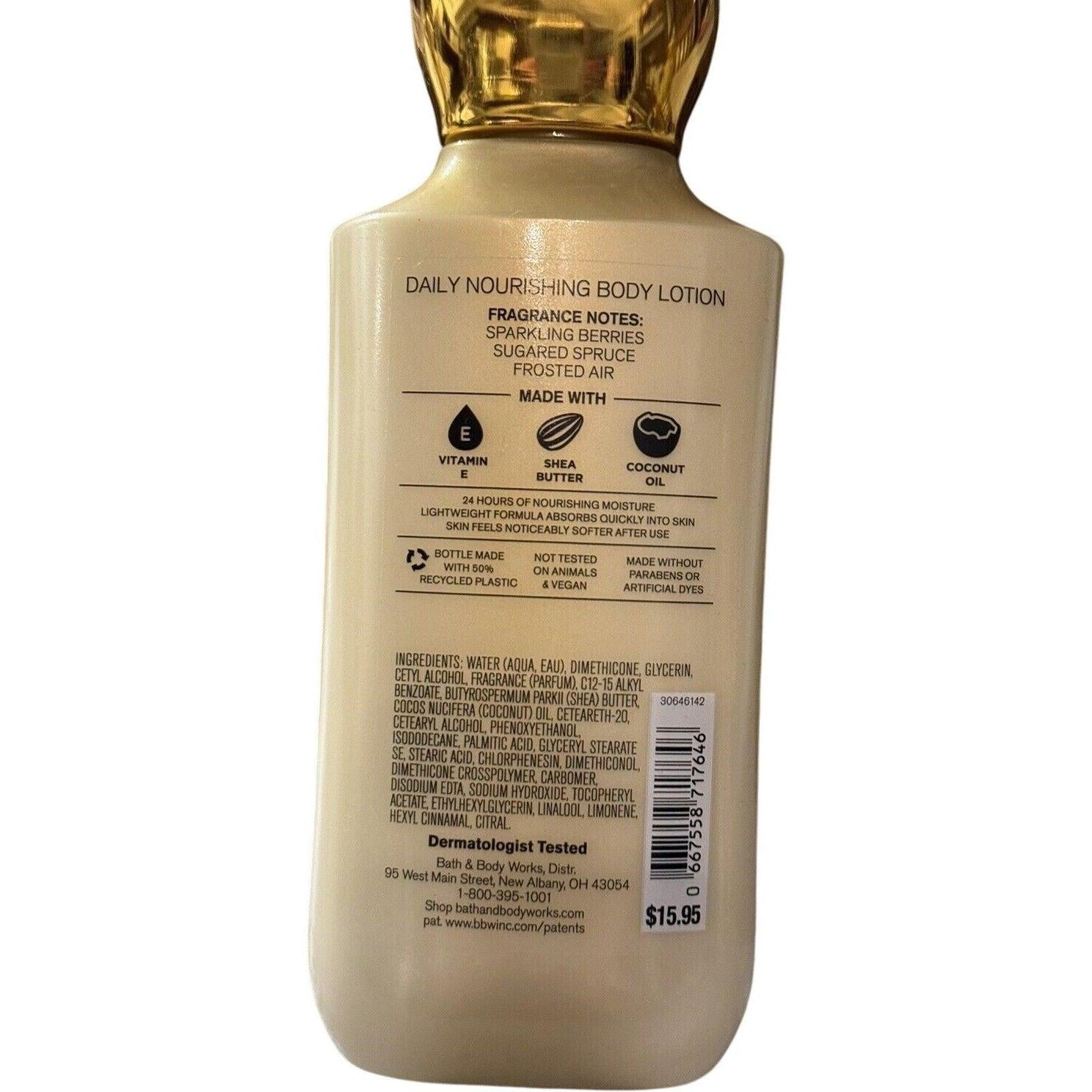 Bath & Body Works Golden Berry Mistletoe Daily Nourishing Body Lotion 