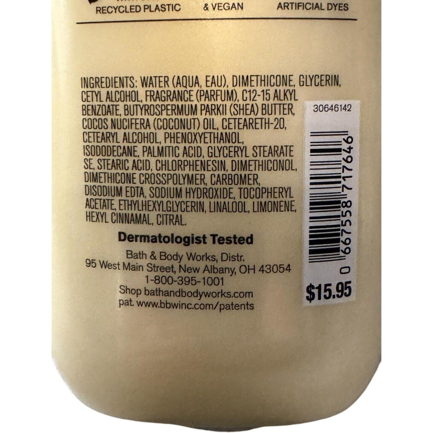 Bath & Body Works Golden Berry Mistletoe Daily Nourishing Body Lotion 