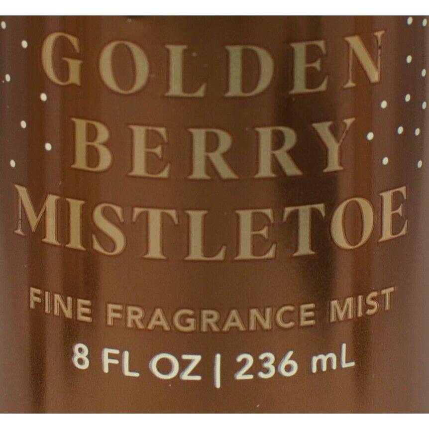 Bath & Body Works Golden Berry Mistletoe Fine Fragrance Mist Spray Splash 