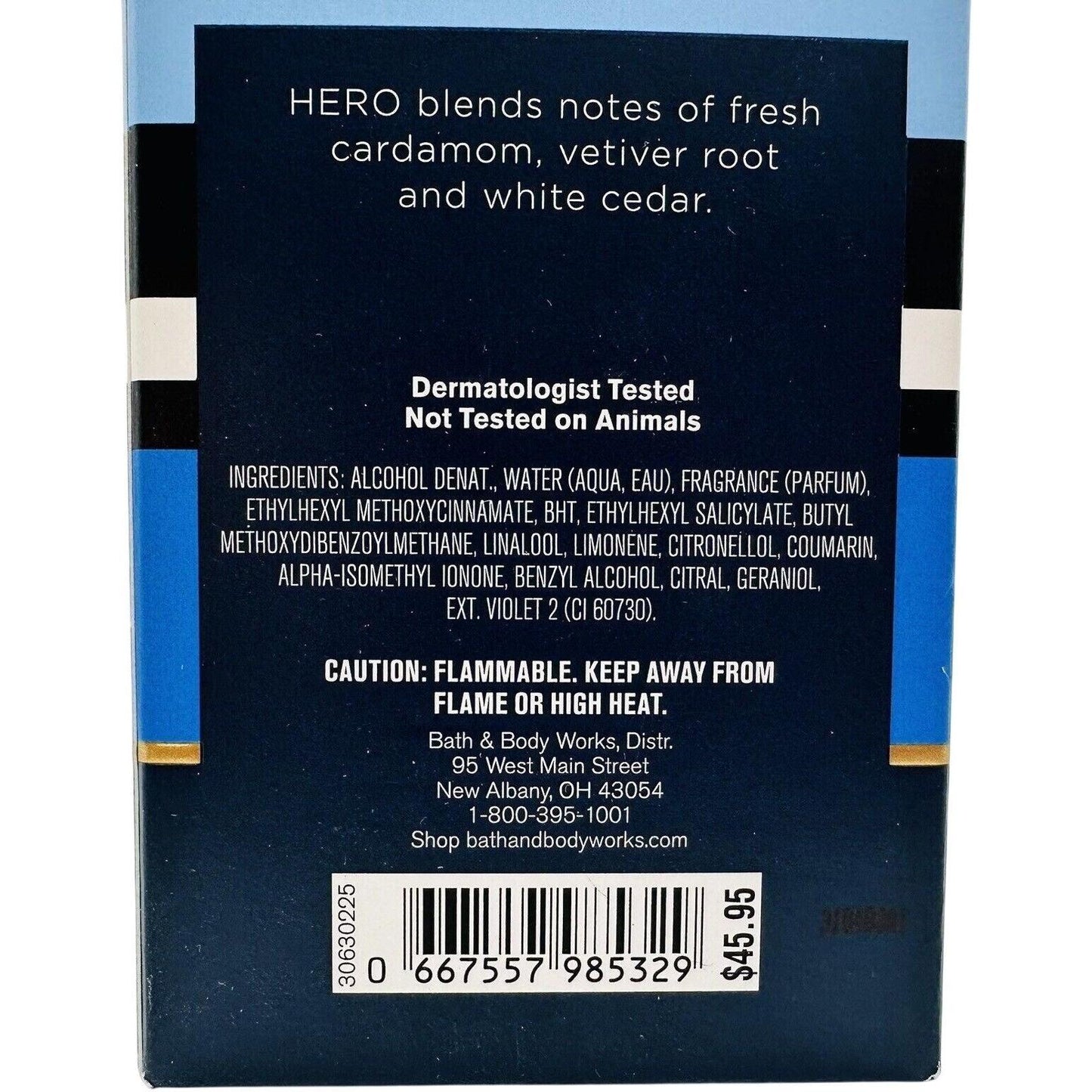 Bath & Body Works Hero For Men Cologne Spray (Men's Collection) 