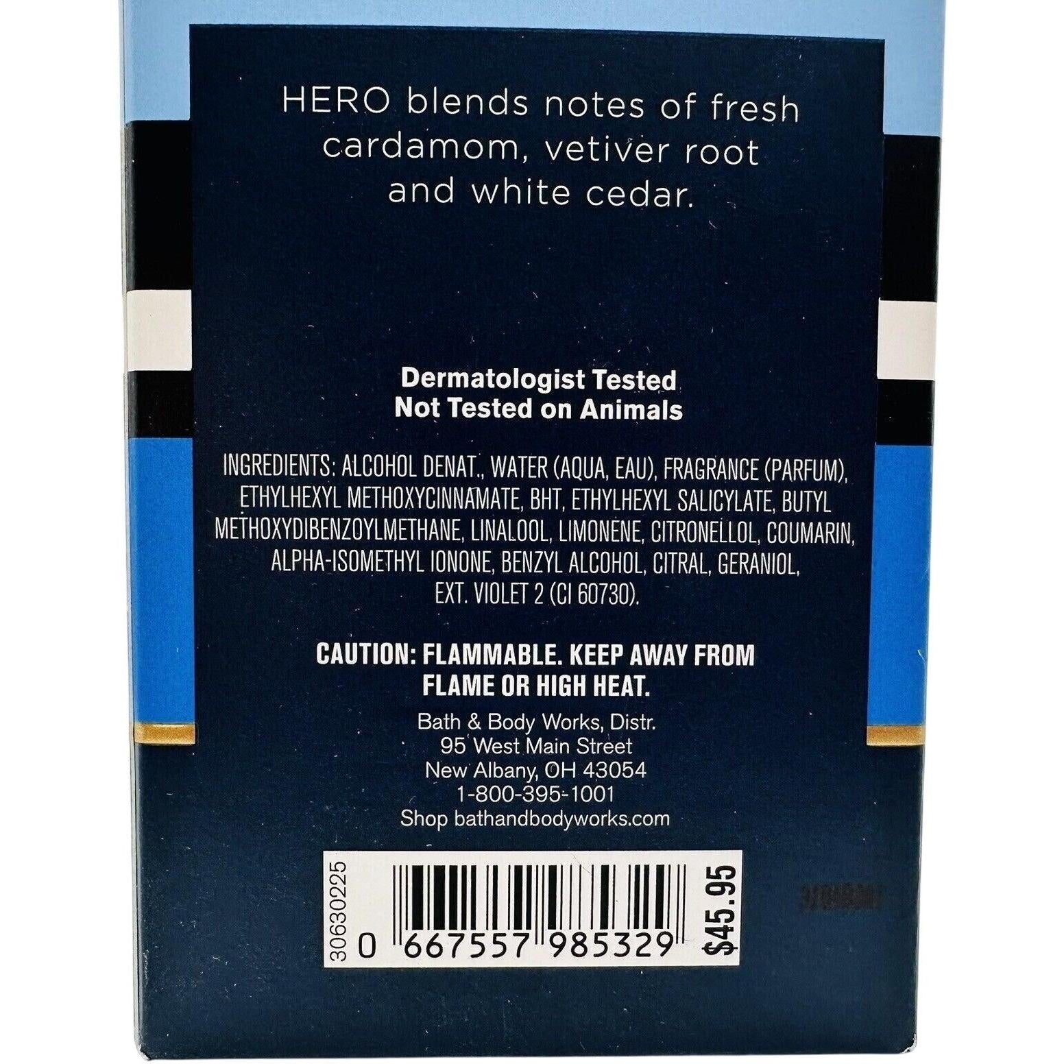 Bath & Body Works Hero For Men Cologne Spray (Men's Collection) 