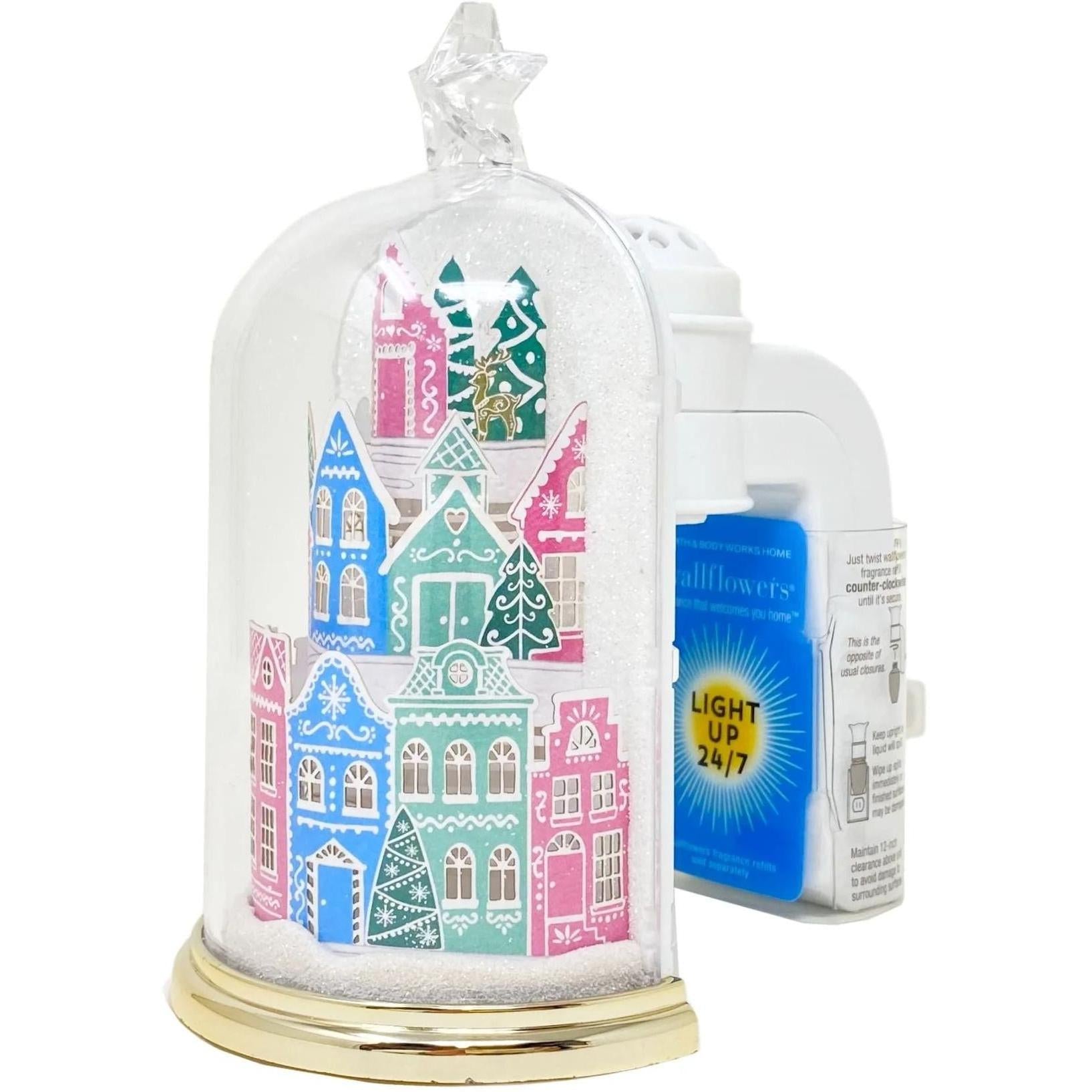 Bath & Body Works Holiday Village Cloche Nightlight Wallflowers Fragrance Plug 