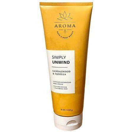 Bath & Body Works Imply Unwind Sandalwood & Vanilla Ultimate Hydration Body Cream 