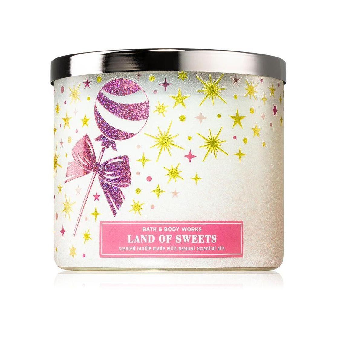 Bath & Body Works Land Of Sweets Scented 3-Wick Candle 