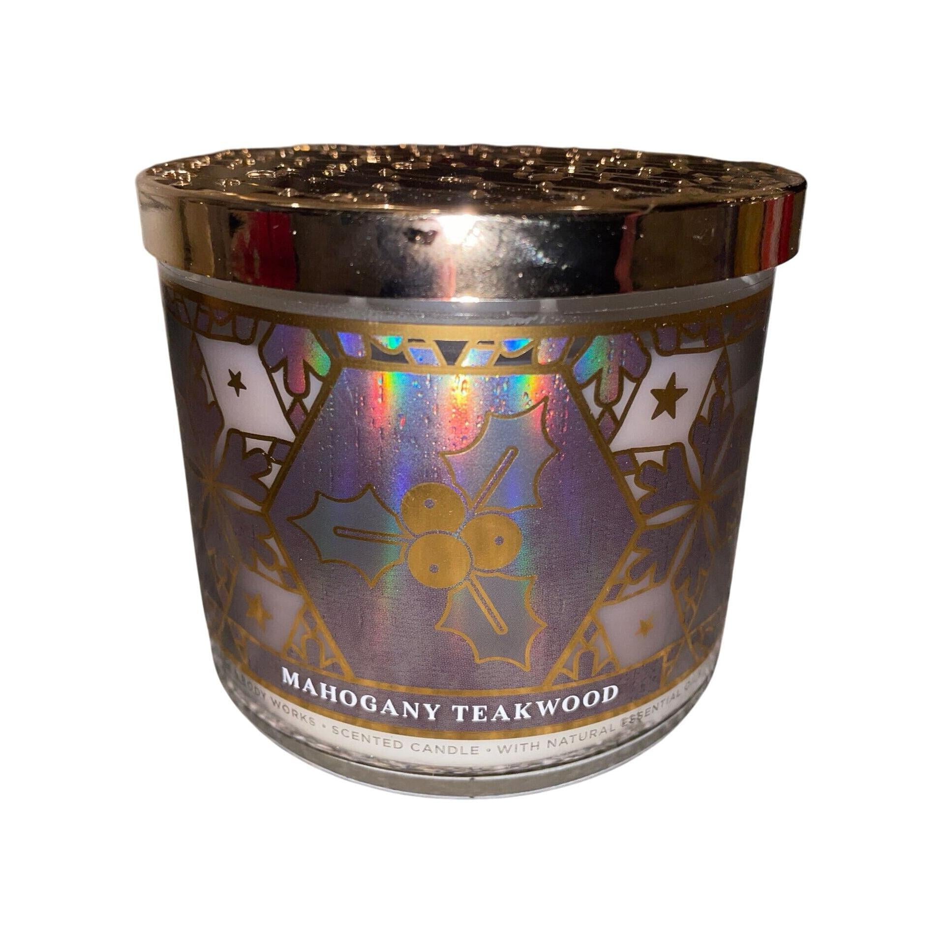 Bath & Body Works Mahogany Teakwood Scented 3-Wick Candle 