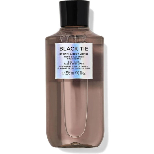 Bath & Body Works Mens Black Tie 3-In-1 Hair, Face & Body Wash 