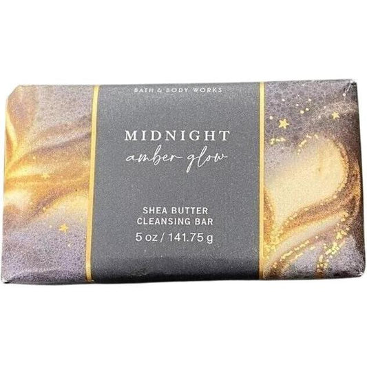 Bath & Body Works Midnight Amber Glow Shea Butter Cleansing Bar Body Soap 