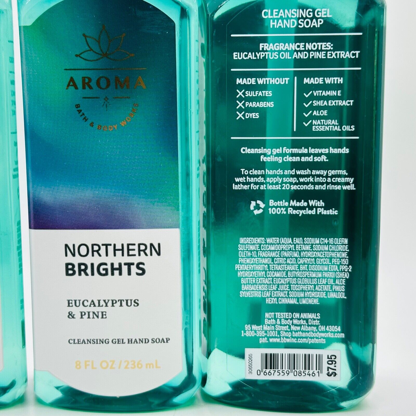 Bath & Body Works Northern Brights Cleansing Gel Hand Soap Wash (Aroma) 