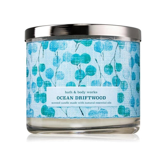 Bath & Body Works Ocean Driftwood Scented Candle Made 