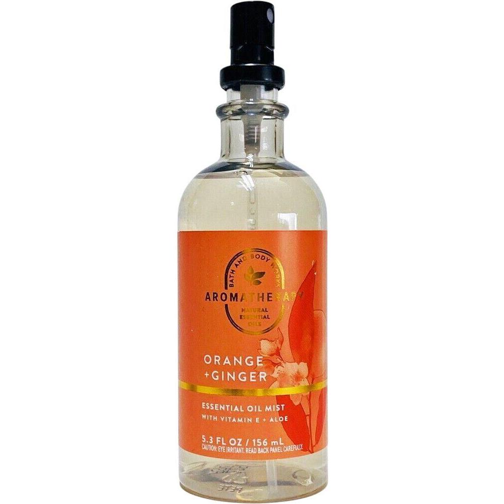 Bath & Body Works Orange + Ginger Essential Oil Body & Pillow Mist (Aromatherapy) 