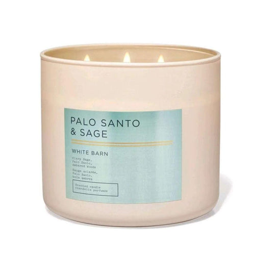 Bath & Body Works Palo Santo & Sage Scented 3-Wick Candle 