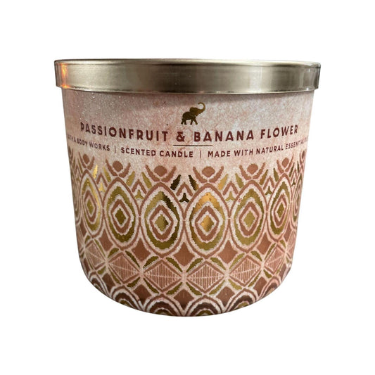 Bath & Body Works Passionfruit & Banana Flower Scented 3-Wick Candle 