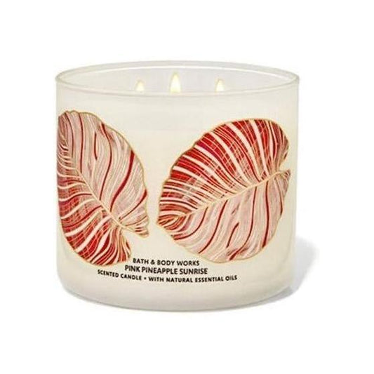 Bath & Body Works Pink Pineapple Sunrise 3-Wick Candle 