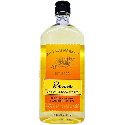 Bath & Body Works Revive Body Wash Foam Bath With Brazailian, Orange, Mandarin, Guava (Aromatherapy) 