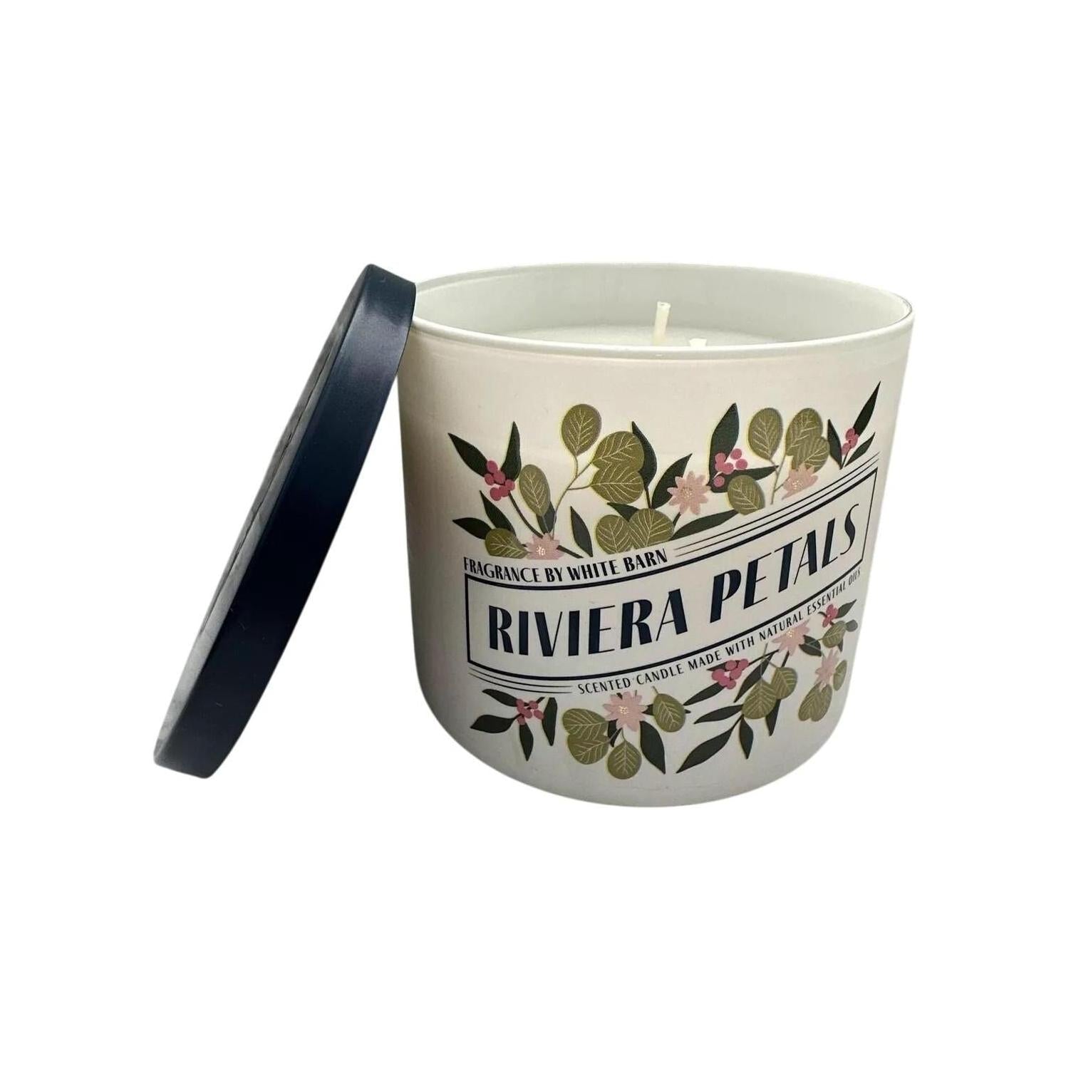 Bath & Body Works Riviera Petals White Barn Scented 3-Wick Candle (White Barn) 