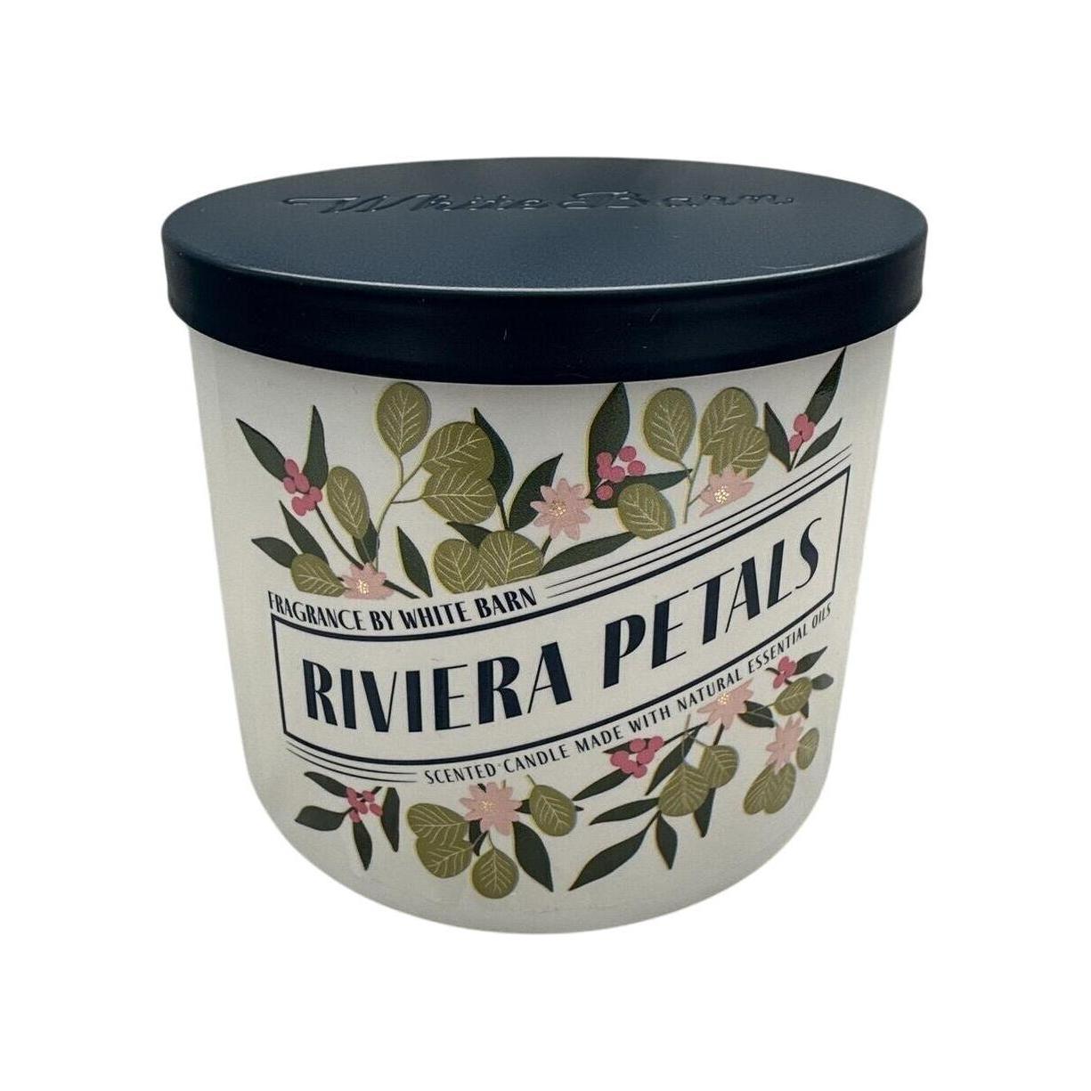 Bath & Body Works Riviera Petals White Barn Scented 3-Wick Candle (White Barn) 