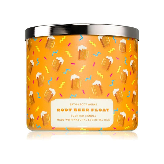 Bath & Body Works Root Beer Float Scented 3-Wick Candle 