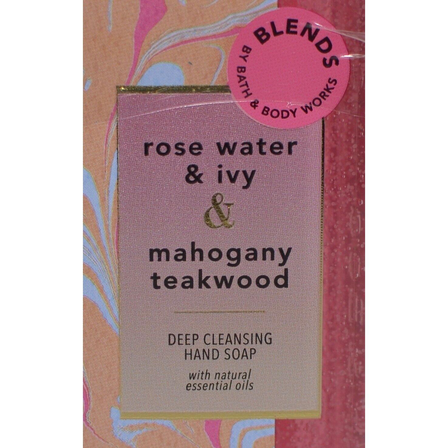 Bath & Body Works Rose Water & Ivy & Mahogany Teakwood Deep Cleansing Hand Soap 