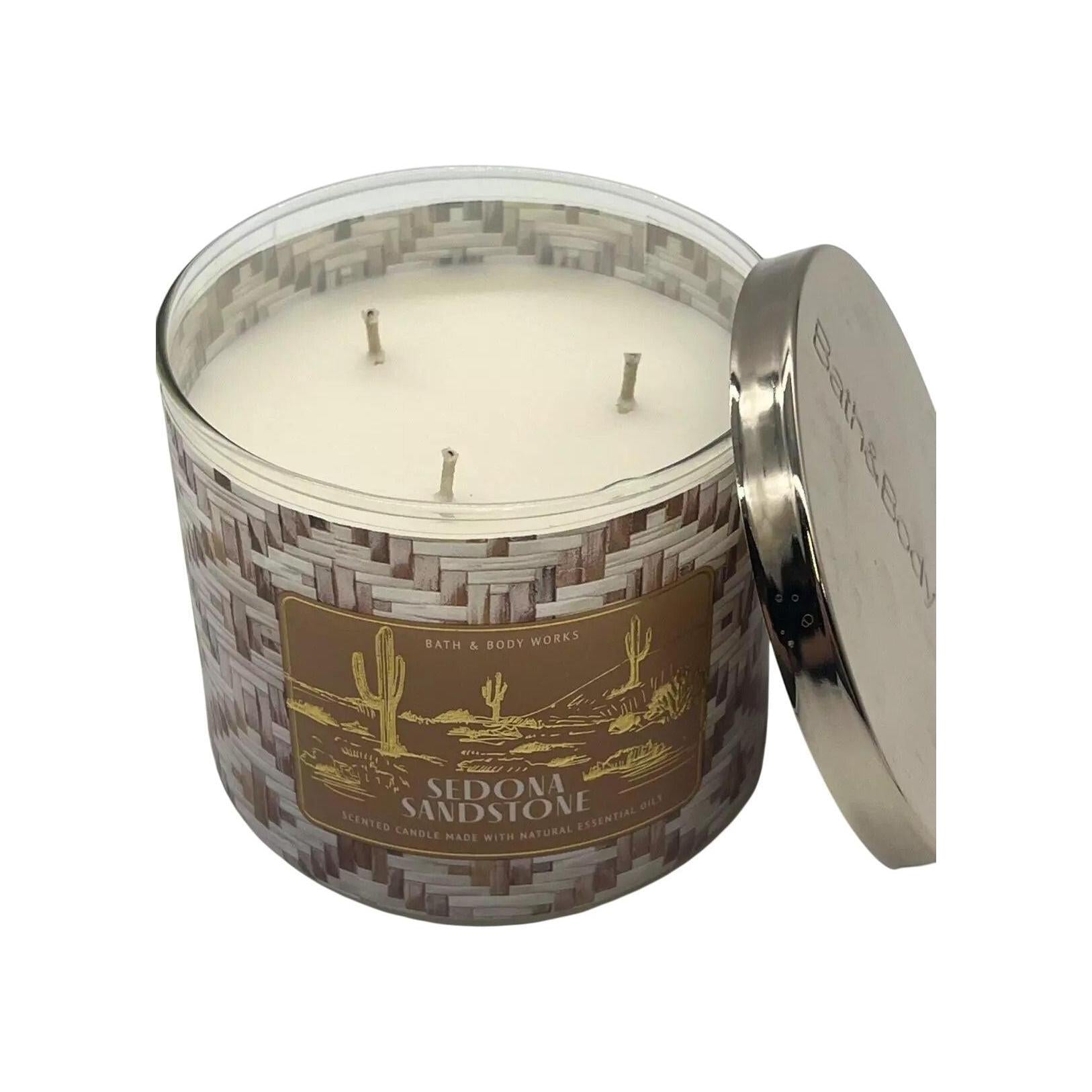 Bath & Body Works Sedona Sandstone 3-Wick Candle Natural Essential Oils 