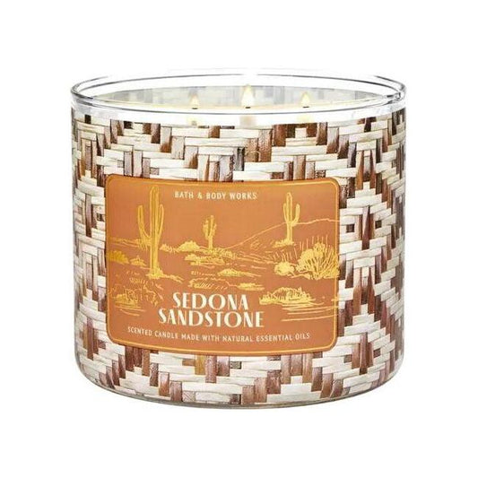 Bath & Body Works Sedona Sandstone 3-Wick Candle Natural Essential Oils 