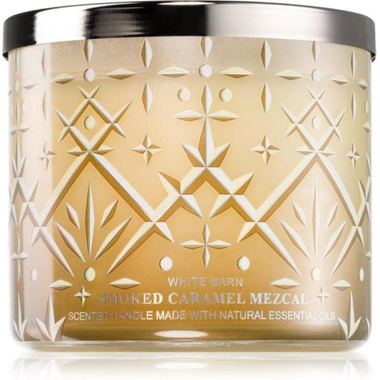 Bath & Body Works Smoked Caramel Mezcal 3-Wick Scented 