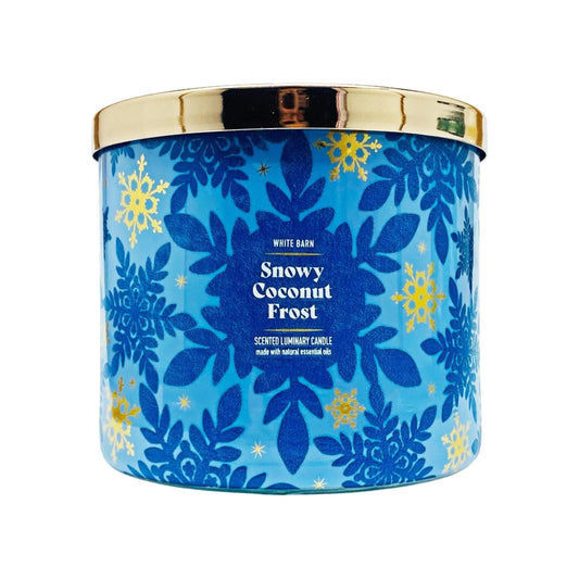Bath & Body Works Snowy Coconut Frost 3-Wick Scented Candle 
