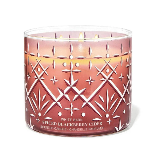 Bath & Body Works Spiced Blackberry Cider 3-Wick Candle 