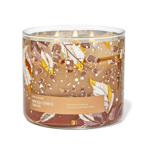 Bath & Body Works Spiced Citrus Grove 3-Wick Scented Candle 