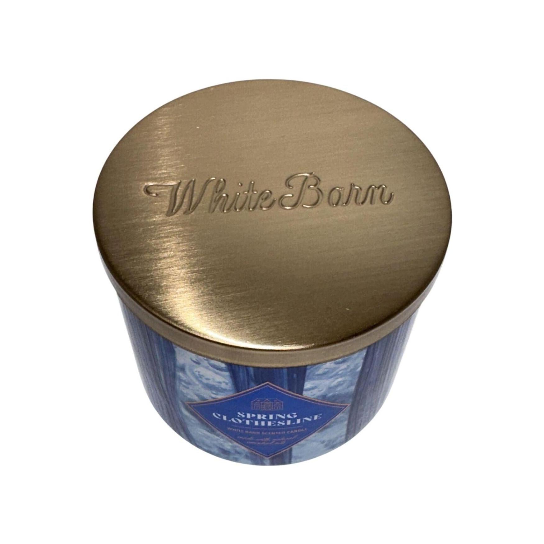 Bath & Body Works Spring Clothesline White Barn Scented Candle (White Barn) 