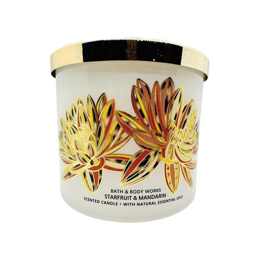 Bath & Body Works Starfruit & Mandarin 3-Wick Scented Large Candle 
