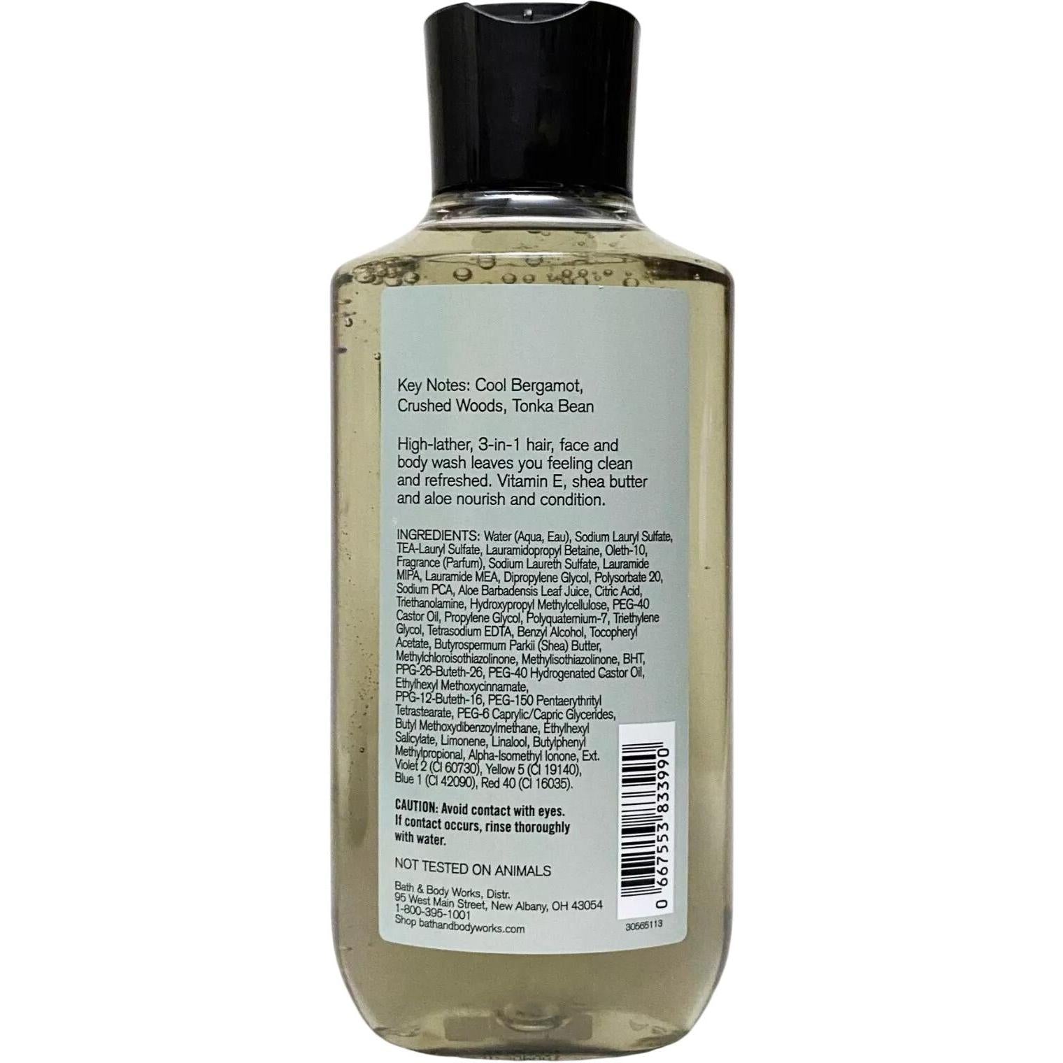 Bath & Body Works Steel 3-In-1 Hair, Face & Body Wash (Men's Collection) 