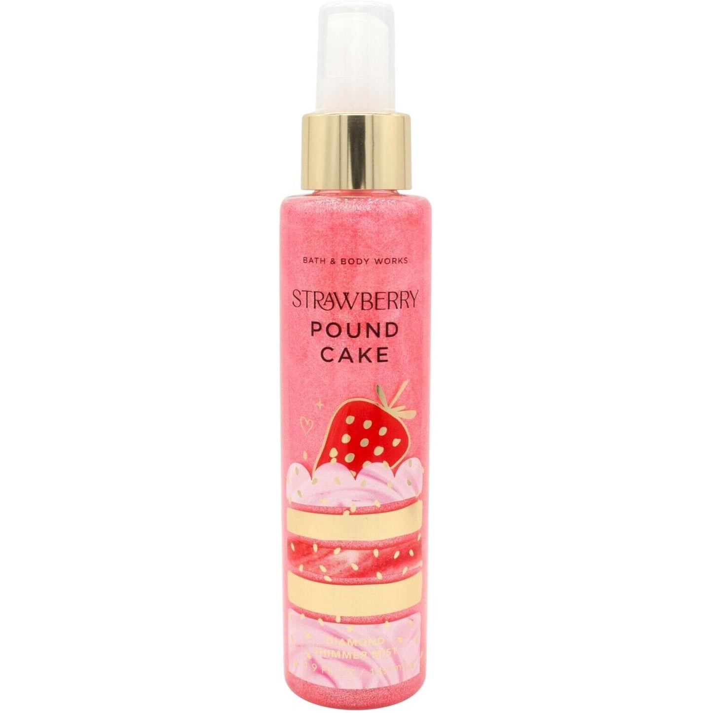 Bath & Body Works Strawberry Pound Cake Diamond Shimmer Mist 