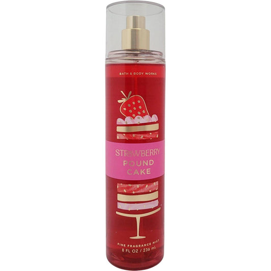 Bath & Body Works Strawberry Pound Cake Fine Fragrance Body Mist Spray 
