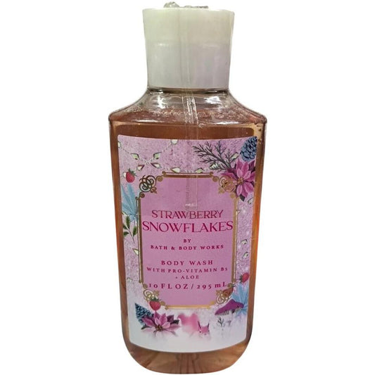 Bath & Body Works Strawberry Snowflakes Body Wash Shower Gel 