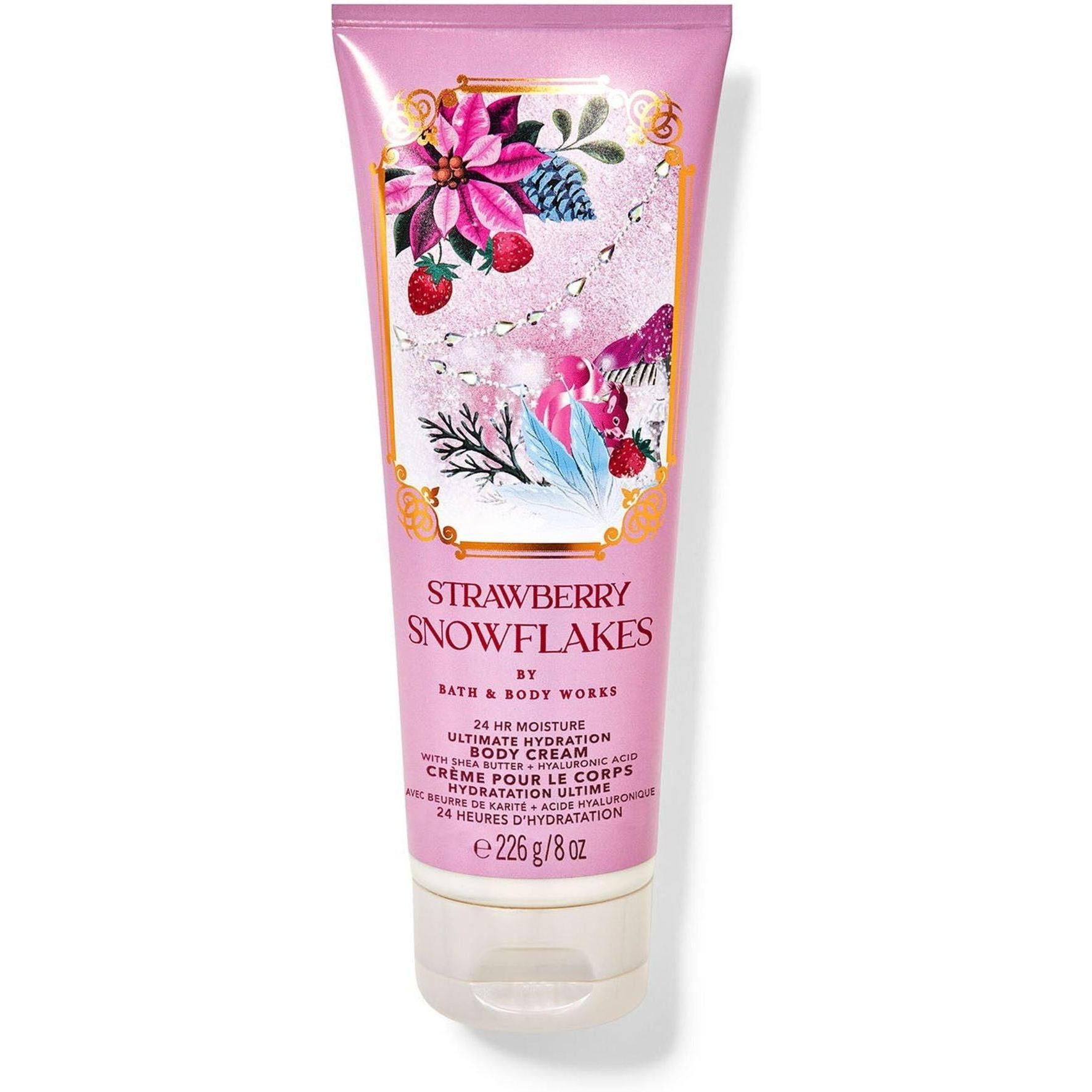 Bath & Body Works Strawberry Snowflakes Ultimate Hydration Body Cream 