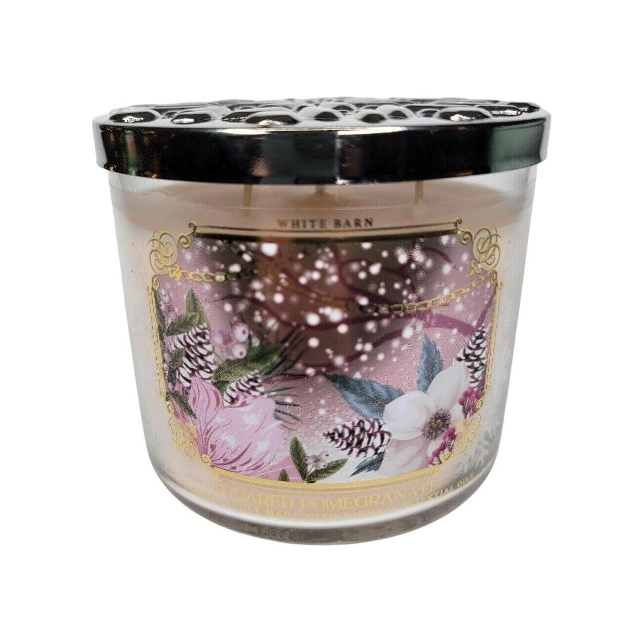 Bath & Body Works Sugared Pomegranate Scented 3-Wick Candle 