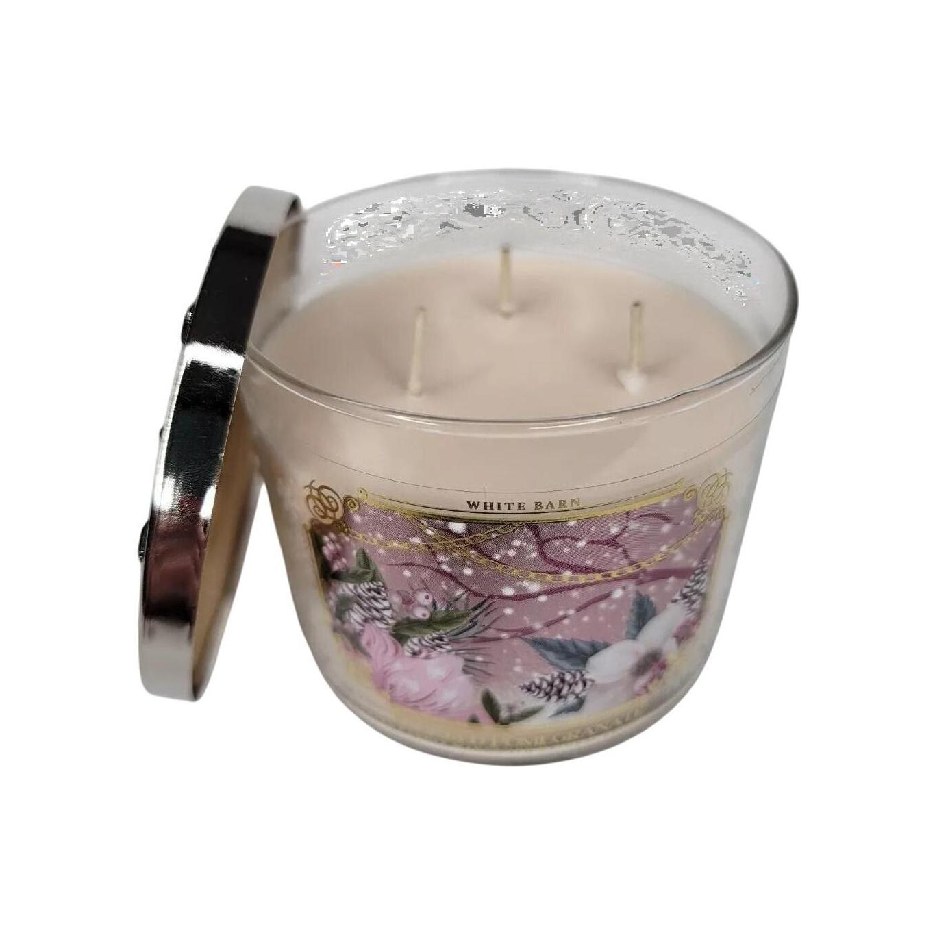 Bath & Body Works Sugared Pomegranate Scented 3-Wick Candle 