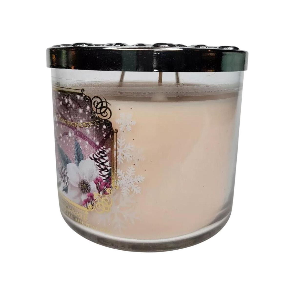 Bath & Body Works Sugared Pomegranate Scented 3-Wick Candle 