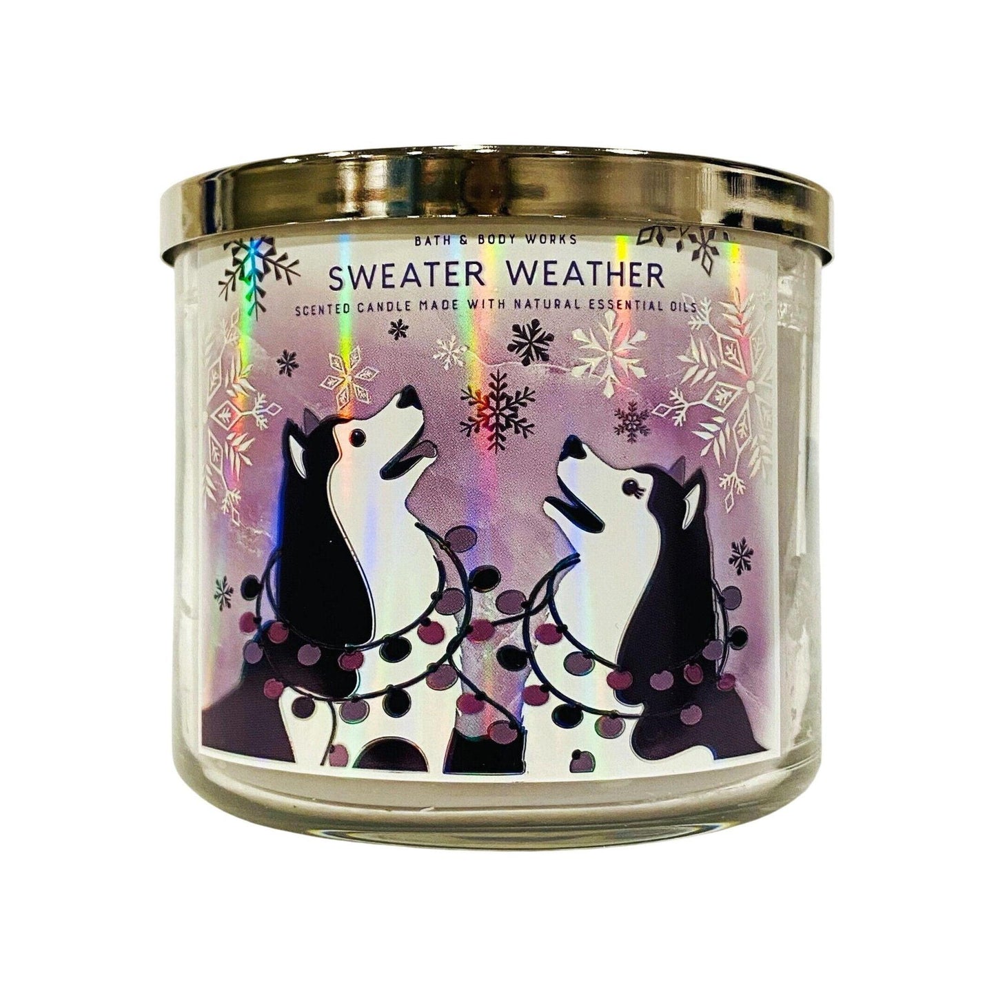 Bath & Body Works Sweater Weather Scented 3-Wick Candle 