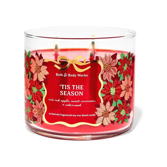 Bath & Body Works Tis The Season 3-Wick Candle 