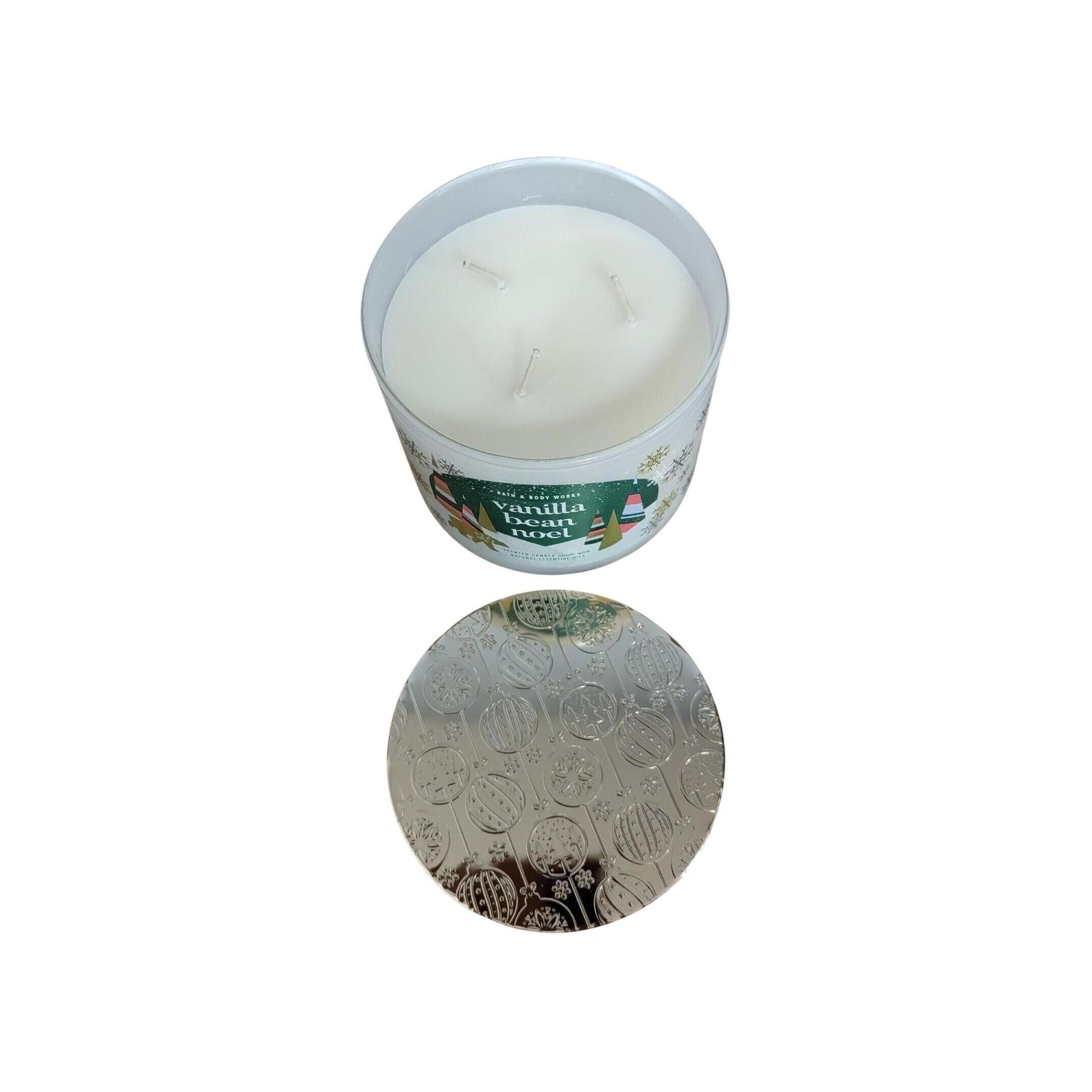 Bath & Body Works Vanilla Bean Noel Scented 3-Wick Candle 