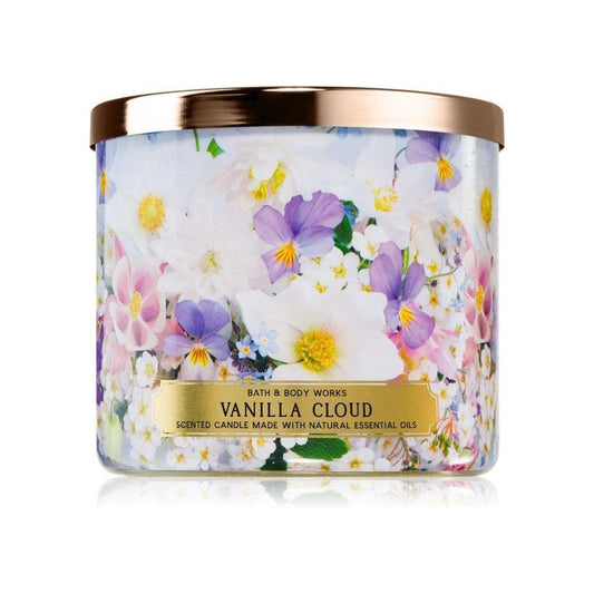 Bath & Body Works Vanilla Clouds Scented 3-Wick Candle 