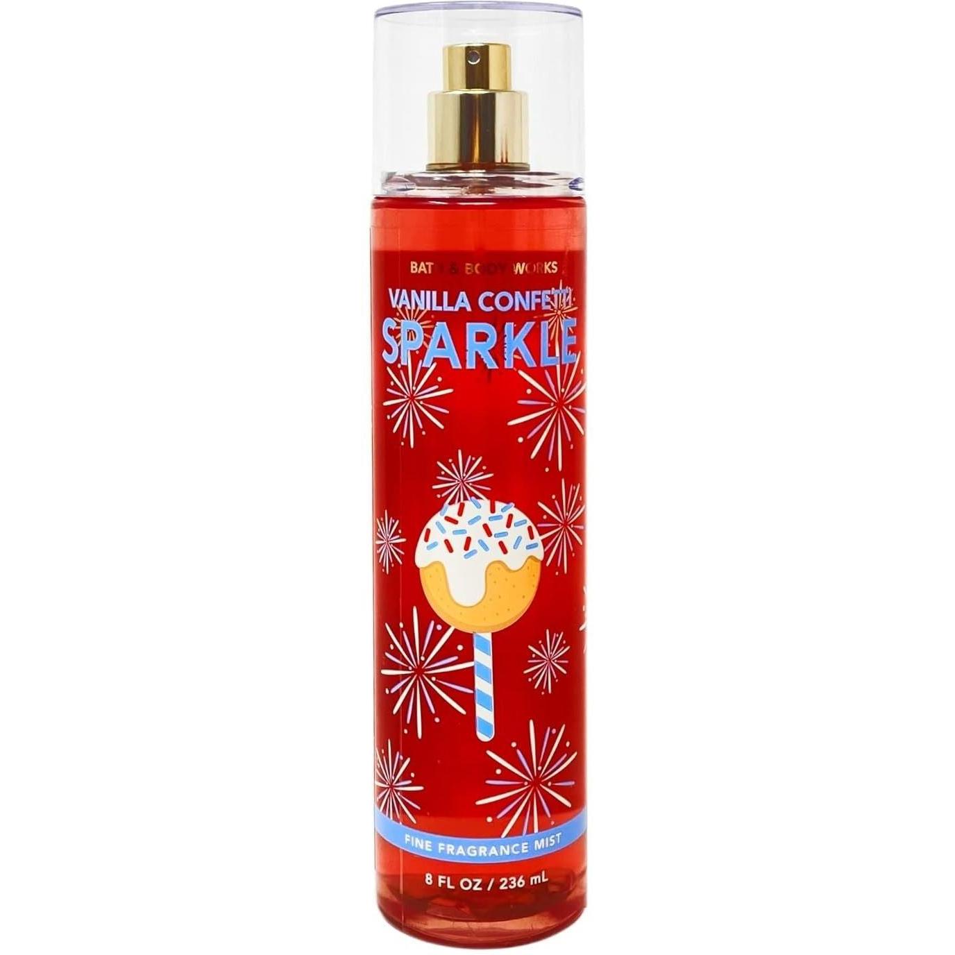 Bath & Body Works Vanilla Confetti Sparkle Fine Fragrance Body Mist 