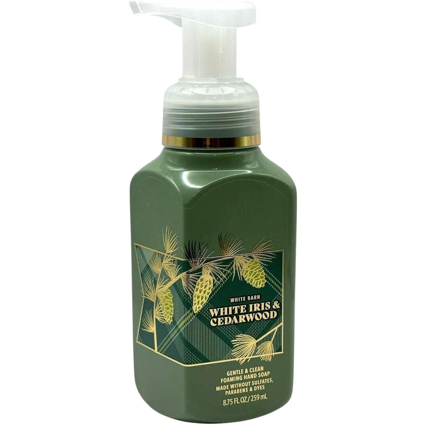 Bath & Body Works White Iris & Cedarwood Gentle & Clean Foaming Hand Soap (White Barn) 